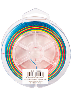 Леска плетёная WFT KG ROUND DYNAMIX Multicolor 300 м, 0,25 мм