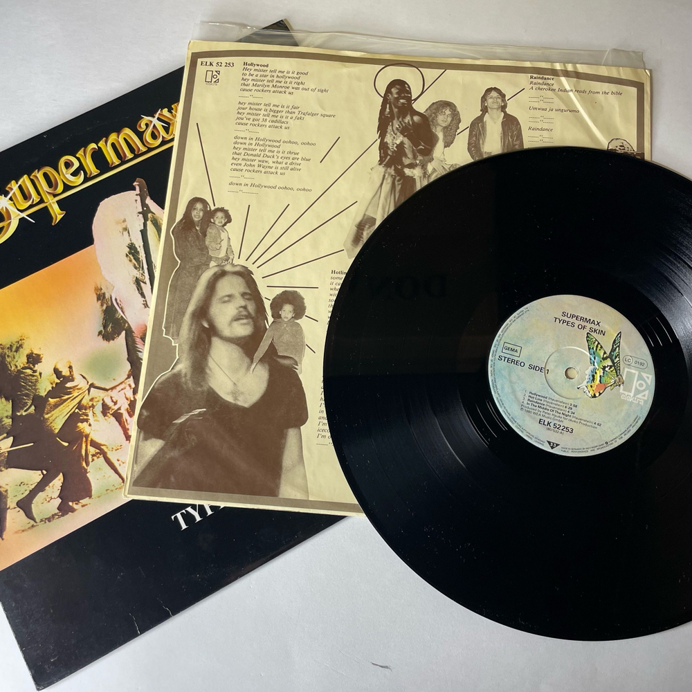 Винтажная виниловая пластинка LP Supermax Types Of Skin (Германия 1980)