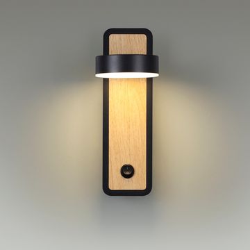 Бра светодиодный 5W 3000K 5631/5WL Ledio LN23 036 чёрный под дерево Leland Lumion
