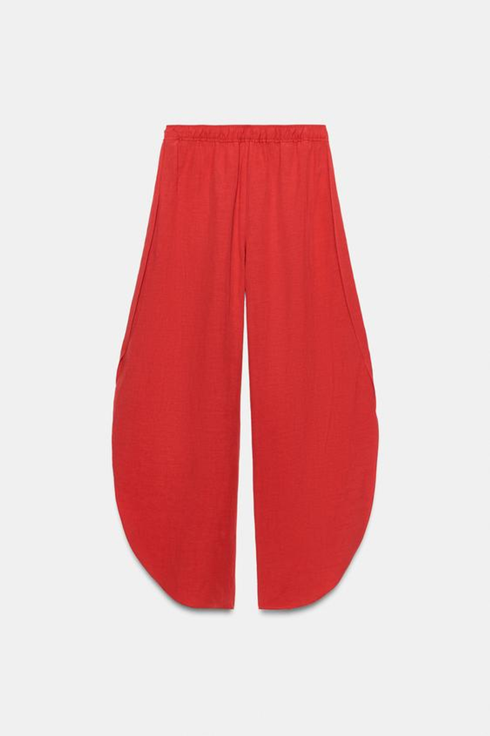 ZARA БРЮКИ С РАЗРЕЗАМИ — ZW COLLECTION, КРАСНЫЙ