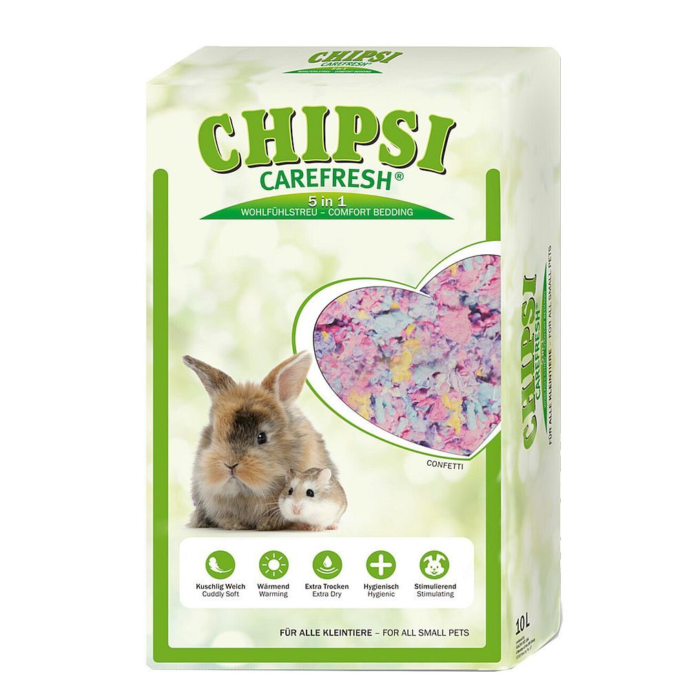 CHIPSI CAREFRESH CONFETTI - наполнитель целлюлозный разноцветный для птиц и мелких домашних 10л CHIPSI CAREFRESH CONFETTI - наполнитель целлюлозный разноцветный для птиц и мелких домашних 10л