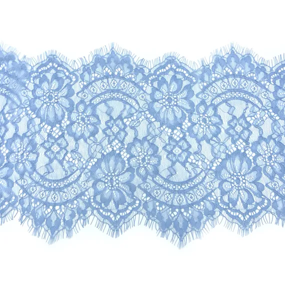 Кружево реснички голубое (24*290 см)