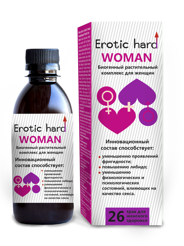 Женский Биогенный Концентрат для Повышения Либидо и Сексуальности"Erotic hard" Woman
