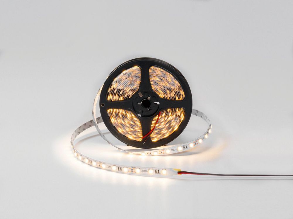 Светодиодная лента 5050, 60 LED/м, 14,4 Вт/м, 12В , IP20, Цвет: Теплый белый, SWG560-12-14.4-WW-M Светодиодная лента 5050, 60 LED/м, 14,4 Вт/м, 12В , IP20, Цвет: Теплый белый, SWG560-12-14.4-WW-M