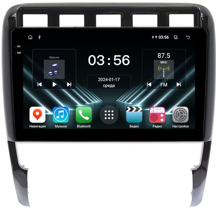 Магнитола для Porsche Cayenne 2002-2010 - FarCar S280 монитор 9.5" IPS на Android 13, CarPlay