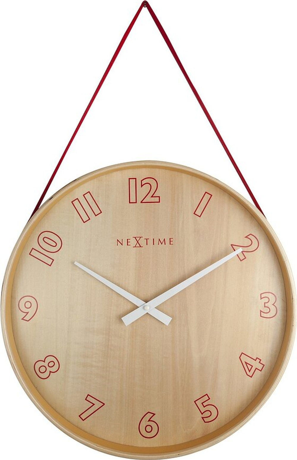 Настенные часы NeXtime Loop, дерево, 26 см