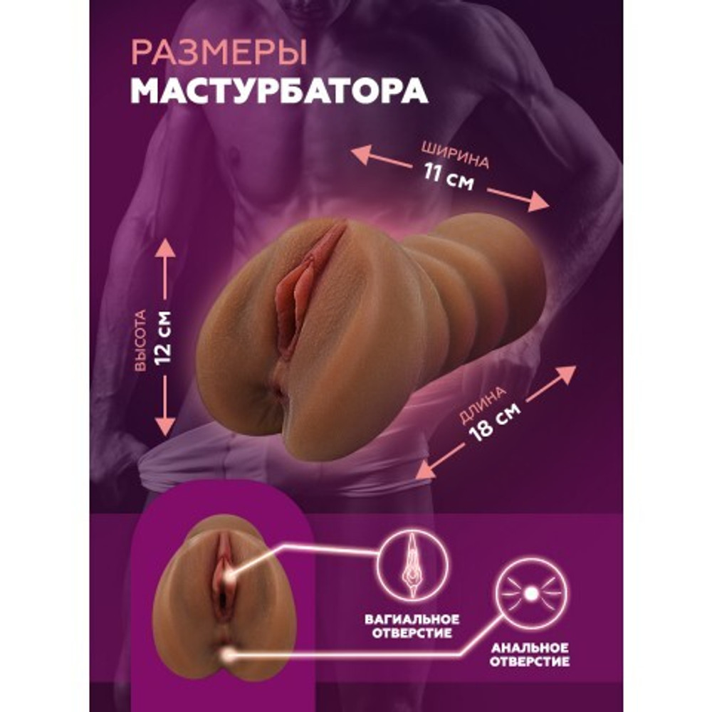 Мастурбатор реалистичный Honey Pot (телесный тёмный)