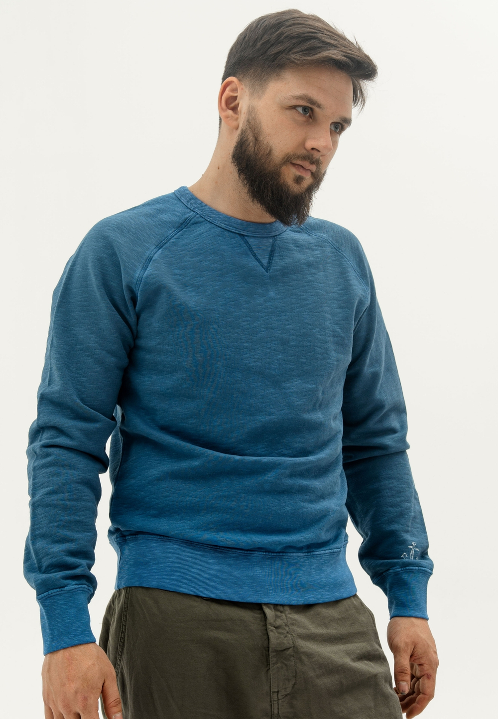 Свитшот Bowery Nyc однотонный Spray Space Wash Blue