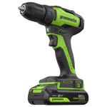 Дрель-шуруповерт акк. Greenworks GD24DD35, 24V, б/щет, 29/35Нм,1x2Ач,ЗУ,кор (3704007CUA)