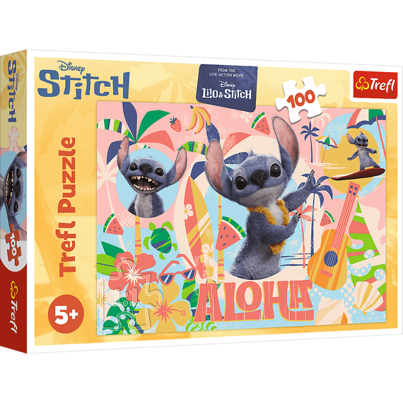 Puzzles - "100" - Stitch and friends in action / Disney Stitch The Movie
