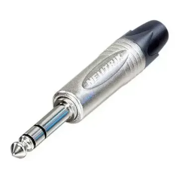Neutrik NP3X-D кабельный разъем Jack 6,3мм TRS (стерео) штекер,  компактный корпус диаметром 14,5мм