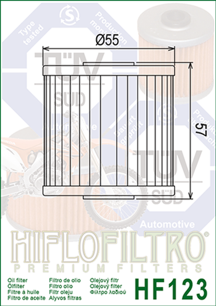 Фильтр масляный Hiflo Filtro HF123