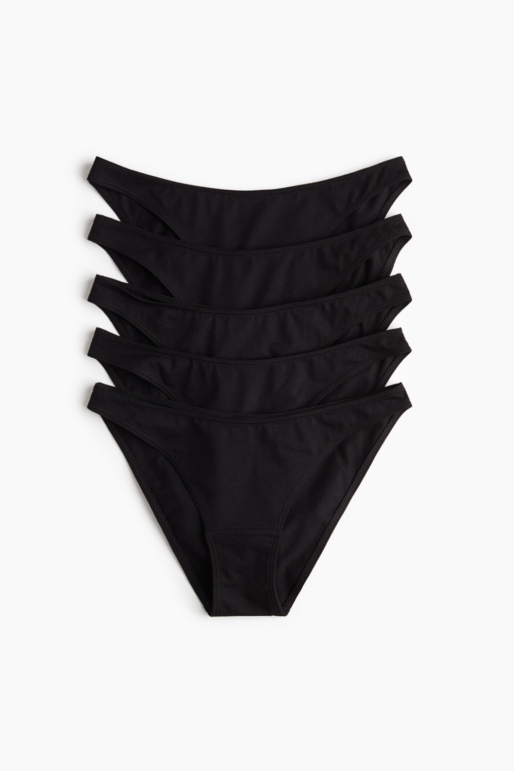 Хлопковые трусы, 5 шт. — низкая посадка - H&M
