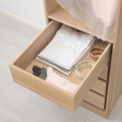 IKEA KOMPLEMENT  (ИКЕА КОМПЛЕМЕНТ)  -  Ящик - имитация дуба, беленый 50х58 см