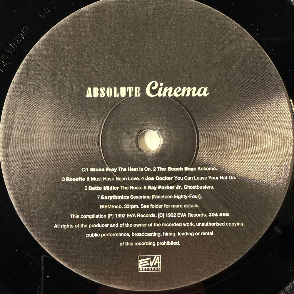Сборник Absolute Cinema 2LP (Швеция 1992г.)