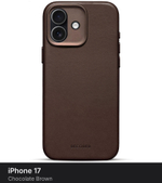 Чехол Decoded Leather Case для iPhone 17 Chocolate Brown