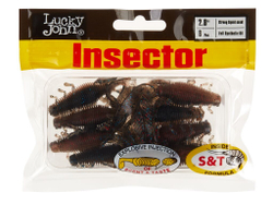 Мягкая съедобная приманка LJ Pro Series Insector 2.8 in (70 мм), цвет T65, 8 шт