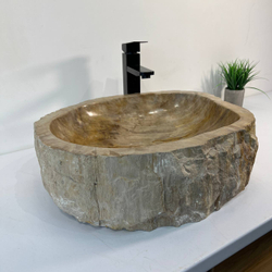 Раковина из окаменелого дерева OD-67006 53x42x16 из натурального камня