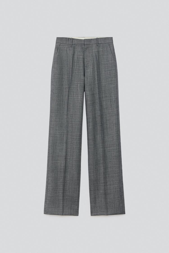 ZARA X BAISI GUADAGNINO КОСТЮМНЫЕ БРЮКИ ИЗ 100% ШЕРСТИ, СЕРЫЙ