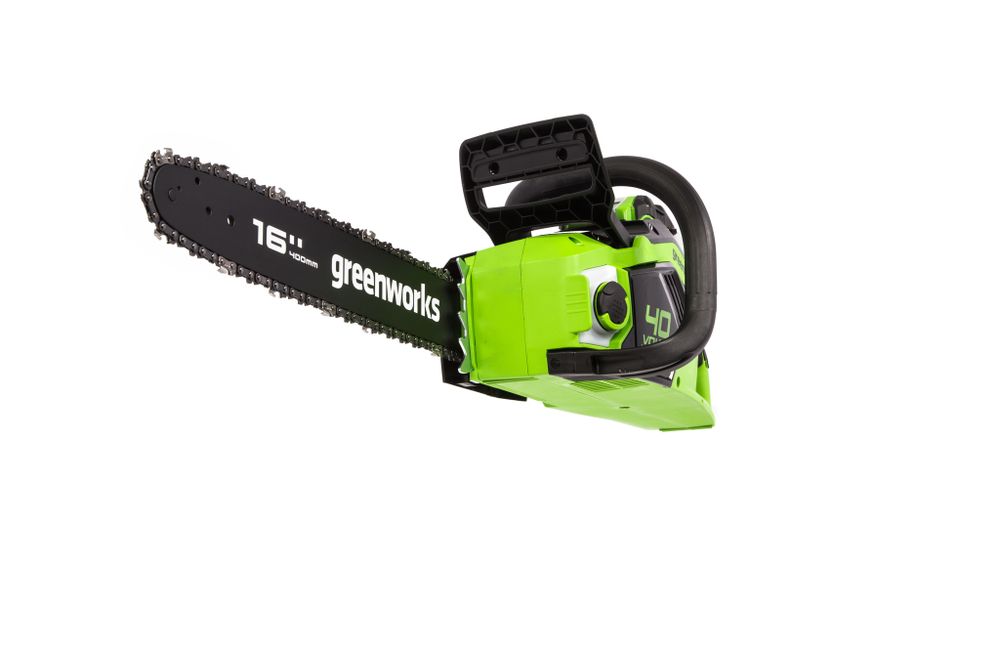 Аккумуляторная цепная пила Greenworks GD40CS18K5, 40v, 40 см, АКБ 5 А·ч и ЗУ