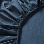 Простыня на резинке IKEA ULLVIDE (УЛЛЬВИДЕ), Темно-синий, 90х200 см