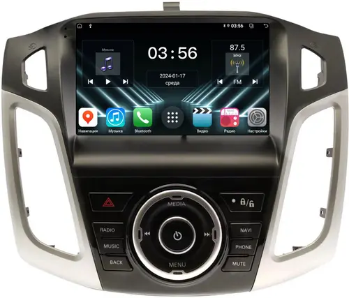 Магнитола для Ford Focus 3 2011-2019 - FarCar S400-DX монитор 9.5" IPS на Android 13, CarPlay