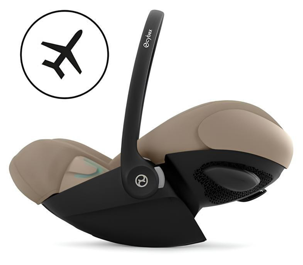 Коляска Cybex Balios S Lux TPE complete Cloud G Almond Beige Plus 3 в 1 Chocolate Brown с дождевиками