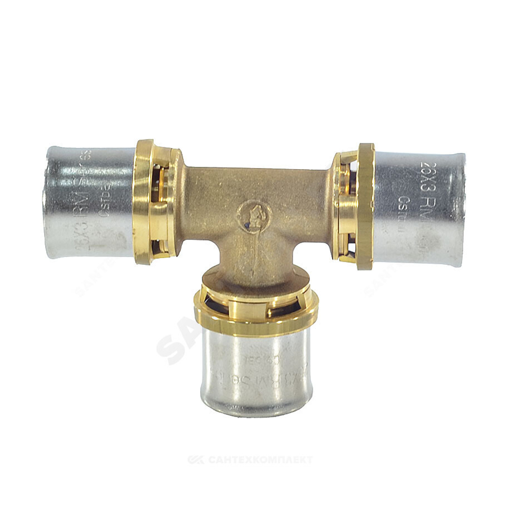 Тройник для МП/PE-X труб латунь пресс Дн 32 RM150 Giacomini RM150Y011