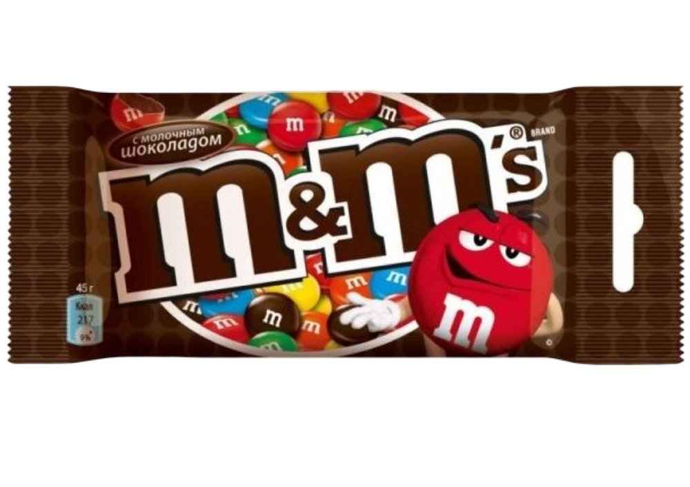 Драже M&M's 45г с молочным шоколадом