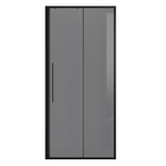 Дверь в нишу Niagara Nova NG-85-11TB (110х195) черный матовый,стекло тонированное,дверь раздвижная,1 место