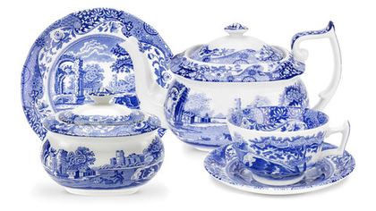 Сервиз чайный на 6 персон 20 предметов Spode Голубая Италия