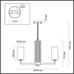 4990/6 ODL Люстра E27 6*40Вт 220В IP20 HALL