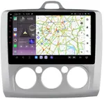 Магнитола для Ford Focus II 2004-2011 (кондиционер) - Kuberg OL-9201-M QLed, Android 13, Быстрейшая, CarPlay, SIM-слот
