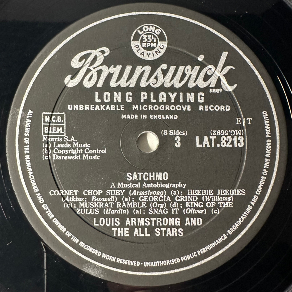 Louis Armstrong ‎– Satchmo: A Musical Autobiography 4LP (Англия 1957г.)