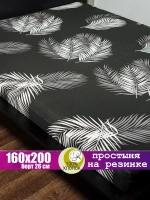 Простынь на резинке 160x200 СОНиЯ