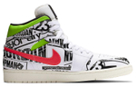 Jordan 1 Mid All Over Logos