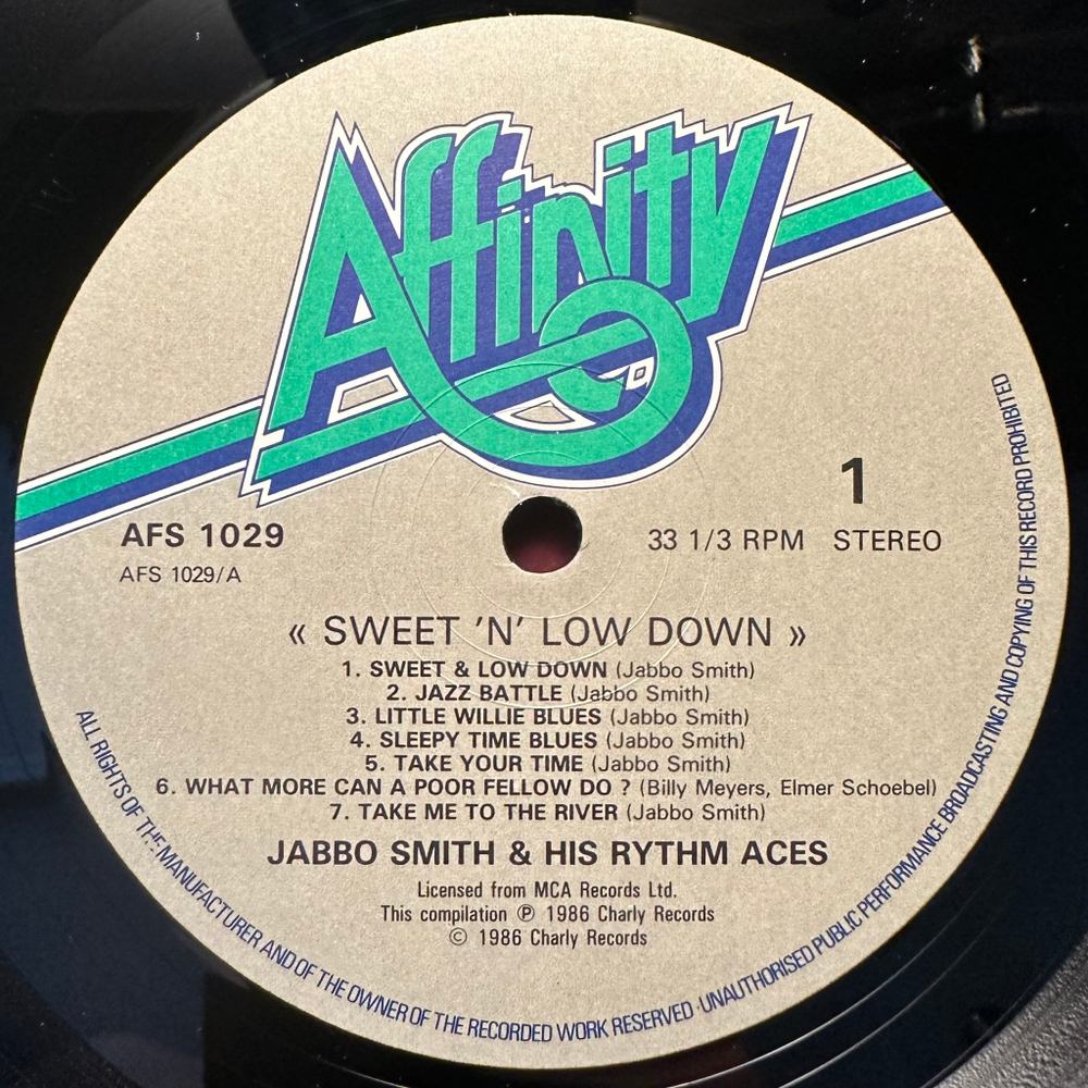 Jabbo Smith & His Rhythm Aces - Sweet 'N' Low Down (Англия 1986г.)