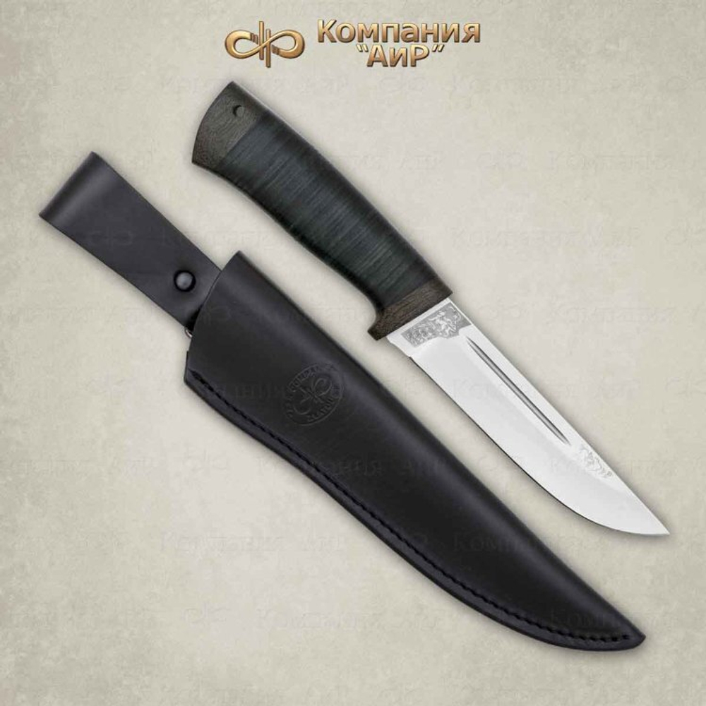 Нож АиР Бекас (кожа, 95х18)