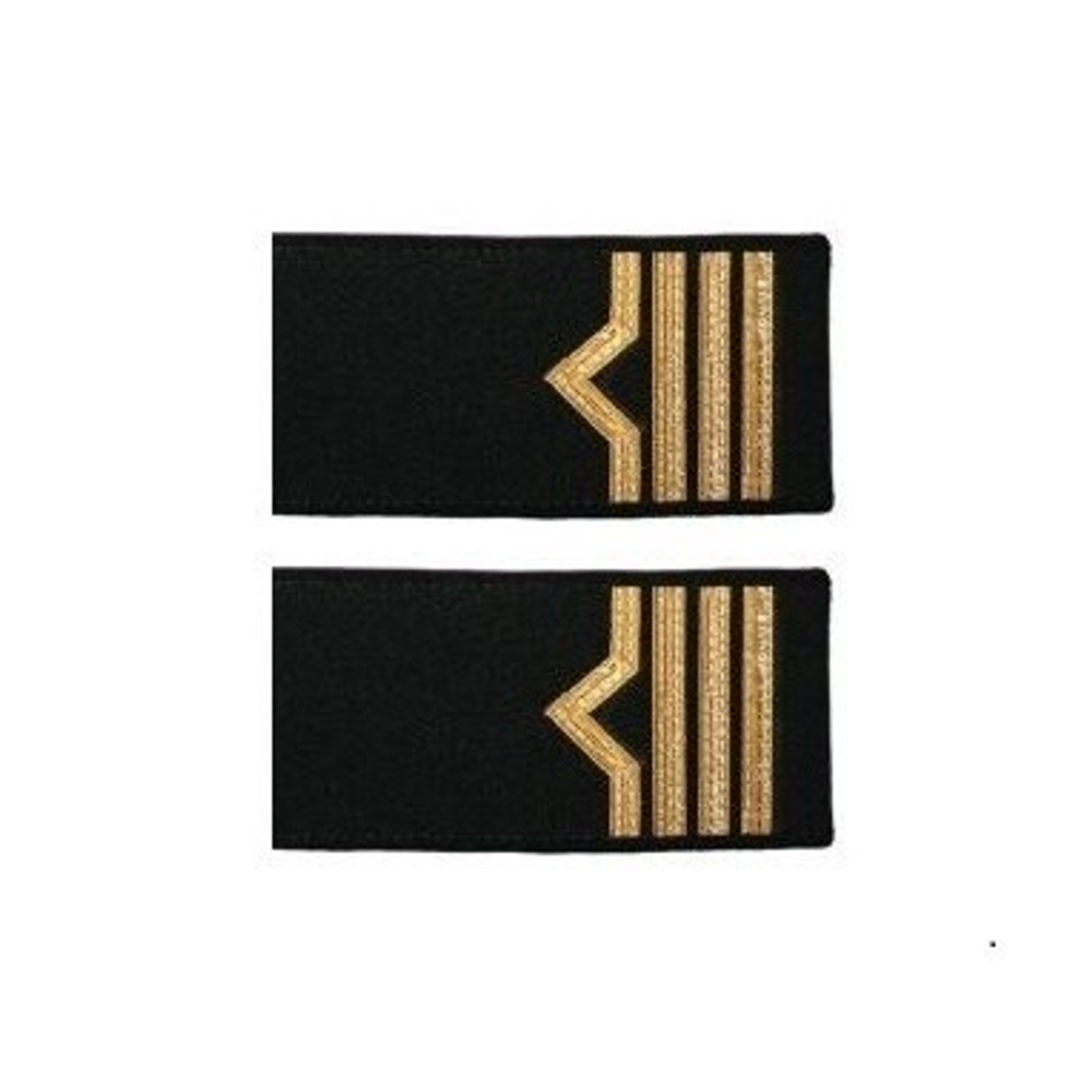 Погоны речного флота черные 4 категория МПГ-5-4