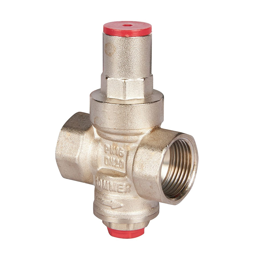 Регулятор давления поршневой ROMMER - 3/4" (ВР/ВР, PN16, Tmax 100°C, настройка 1-6 бар)