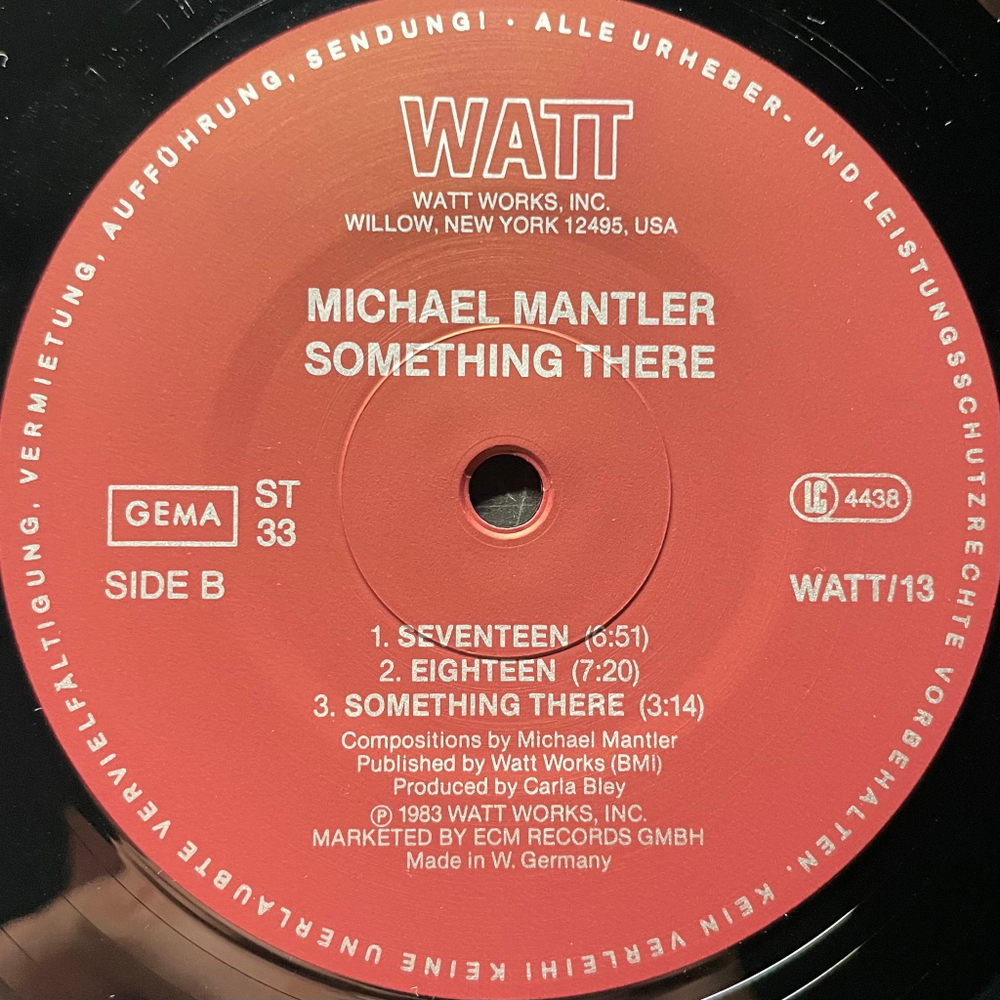 Michael Mantler ‎– Something There (Германия 1983г.)