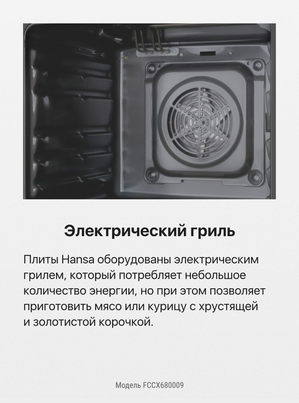 Электрическая плита Hansa FCCX680009
