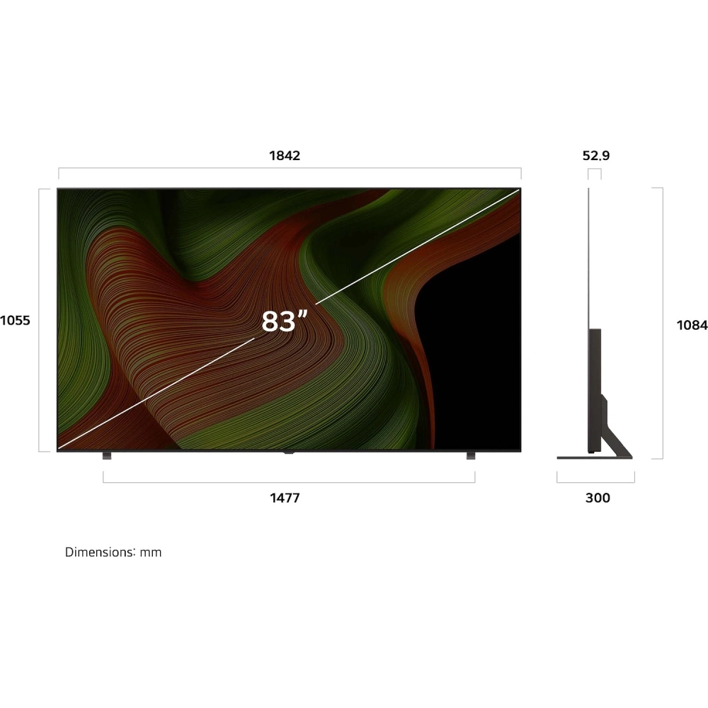 Телевизор LG OLED83B5RLA.ARUG 83" OLED 4K Ultra HD коричневый/серый
