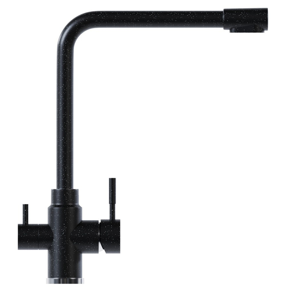 Смеситель для кухни 35к MIXLINE МЛ-ГС13 (ML-GS13) (343) антрацит с вых. для питьевого фильтра