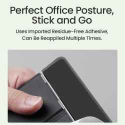 Тонкая складная подставка серого цвета от Nillkin для ноутбука, серия DualWing Adhesive Laptop Stand