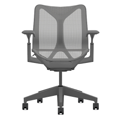 Кресло Herman Miller Cosm, низкая спинка, цвет Carbon, регулируемые подлокотники