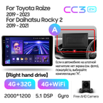 Teyes CC3 2K 10,2"для Toyota Raize 2019+
