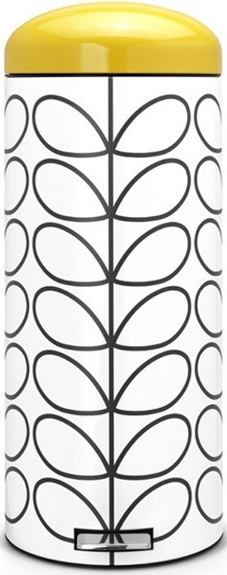 Ведро Brabantia Orla Kiely 30л кремовое