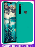 Мягкий Soft Touch чехол из силикона для XIAOMI REDMI NOTE 8T с бархатной подкладкой