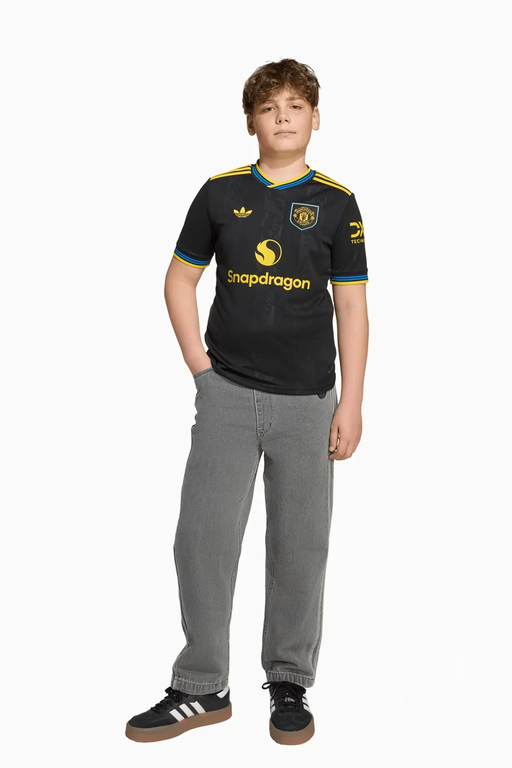 Футболка adidas Manchester United 25/26 3rd Junior - черный